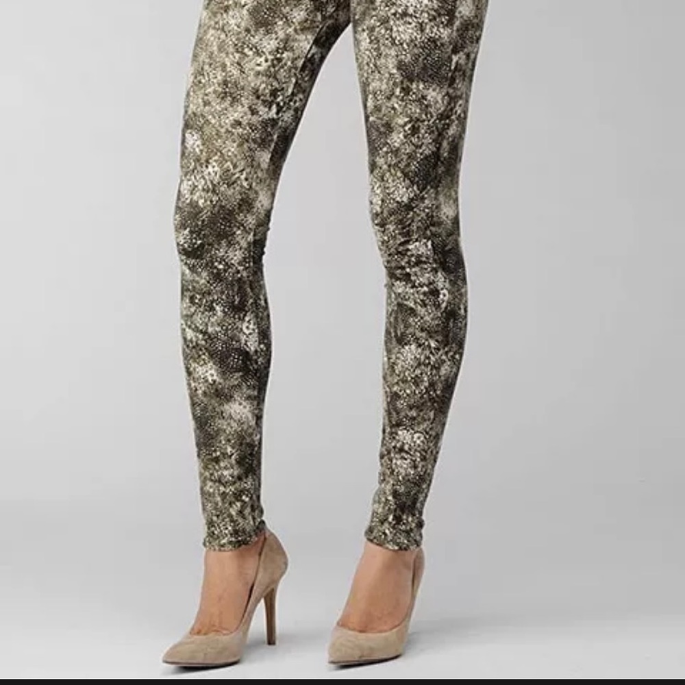 Paige Green Feather Pants